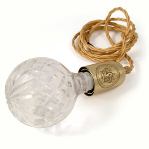 Crystal bulb hanging pendant lamp by Lee Broom