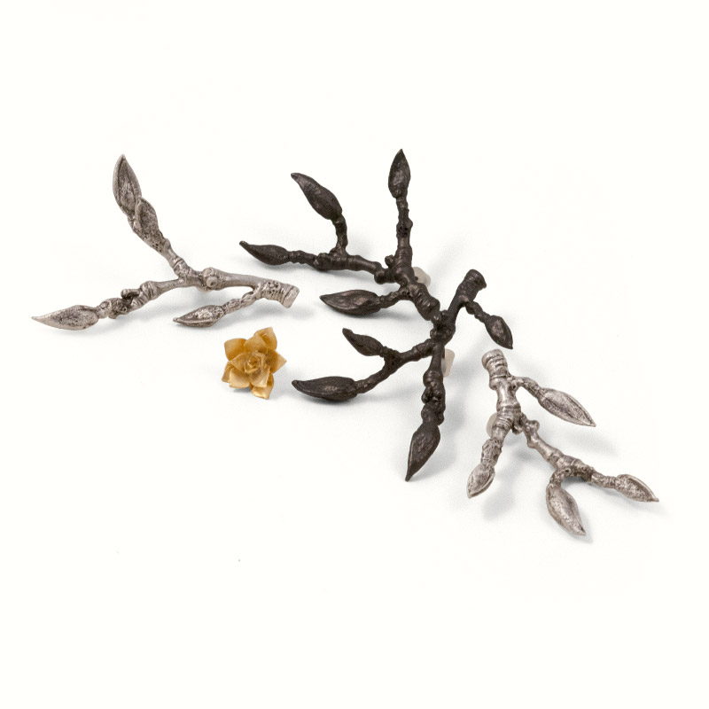 Magnolia Branch and Succulent Pins