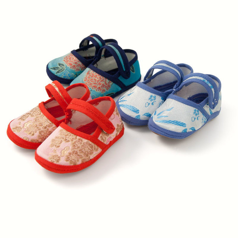 satin baby shoes