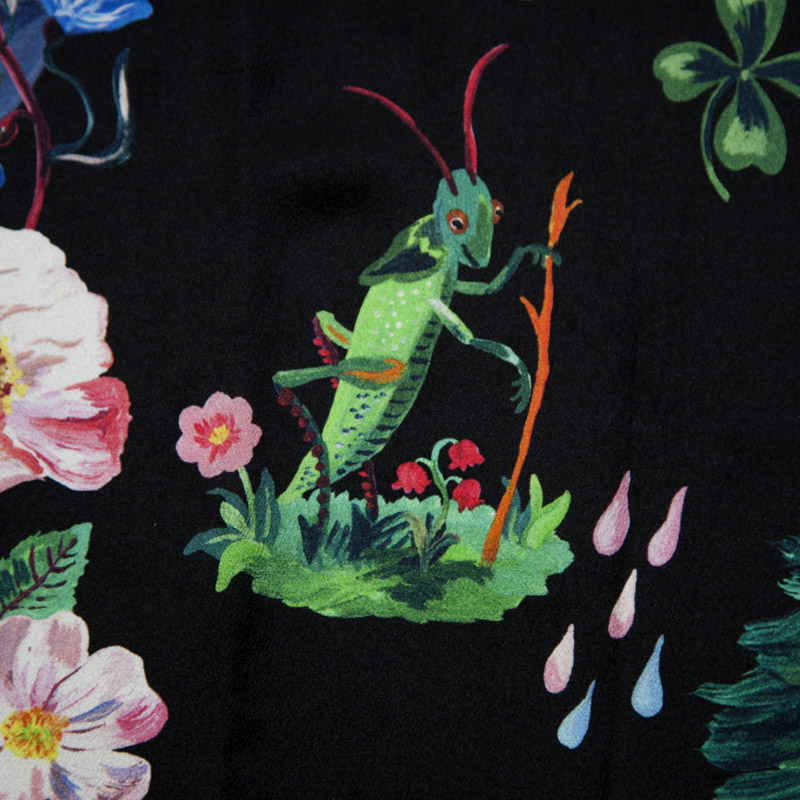 Nathalie Lete silk scarf - Alice in Wonderland detail 03