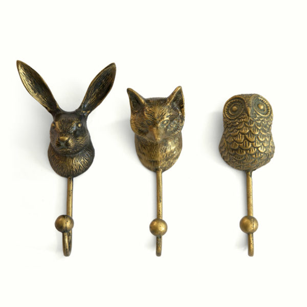 Hare, Fox & Owl Hooks